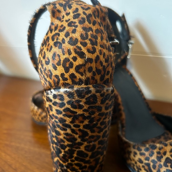 Leopard Pony Hair Heels - Picture 3 of 4